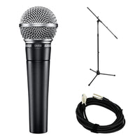 Shure SM58 Vocal Microphone Bundle with 20-foot XLR Cable & Stand