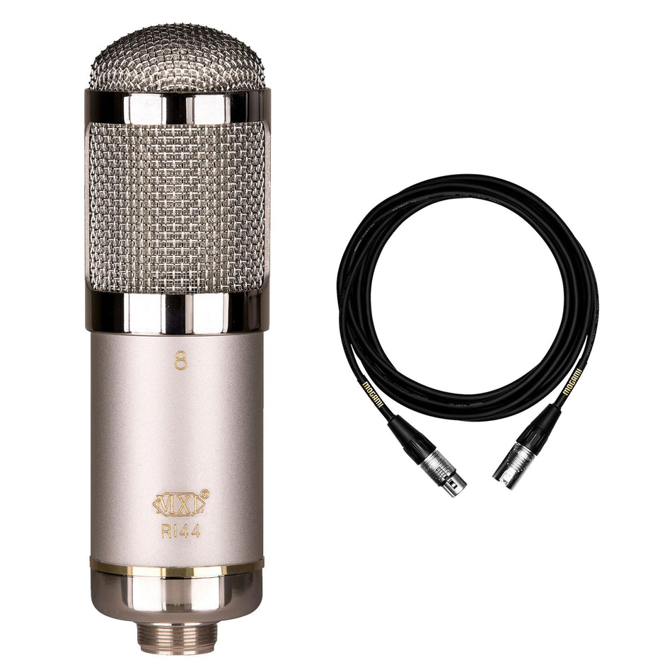 MXL R144 HE Microphone w/ Premium 15-foot XLR Mogami Cable Bundle