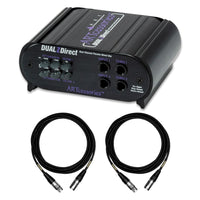 ART DualZDirect 2-Channel Passive Direct Box Bundle with Mogami XLR Cables