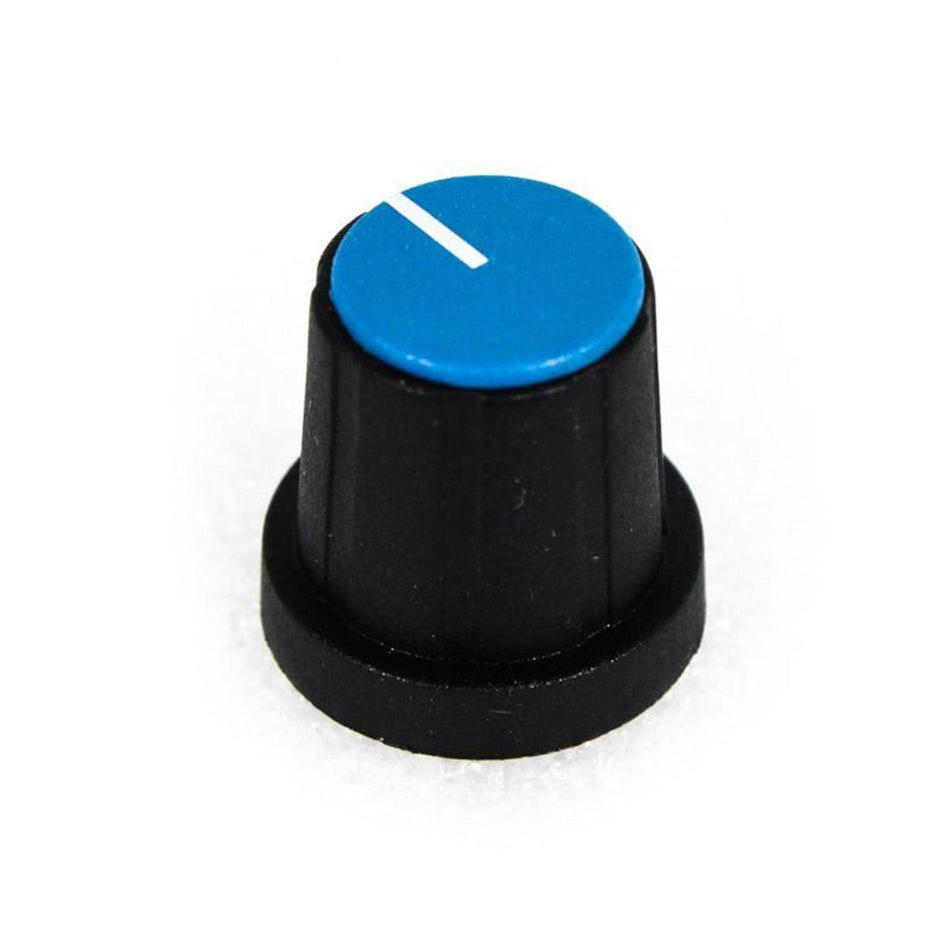 PixelGear Black D-Shaft Knob w/ Blue Cap & White Indicator Line  for DBX 160A
