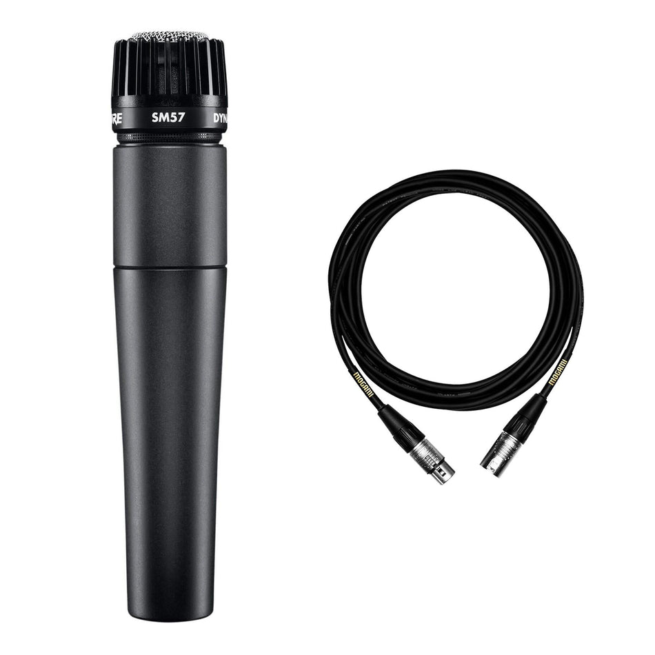 Shure SM57 Instrument Microphone Bundle with Mogami XLR Cable