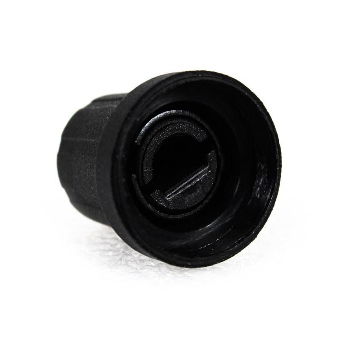 PixelGear Black D-Shaft Knob w/ Red Cap & White Indicator Line for
