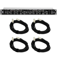 ART SCL2 Stereo Compressor/Limiter/Gate Bundle with 4 XLR Cables