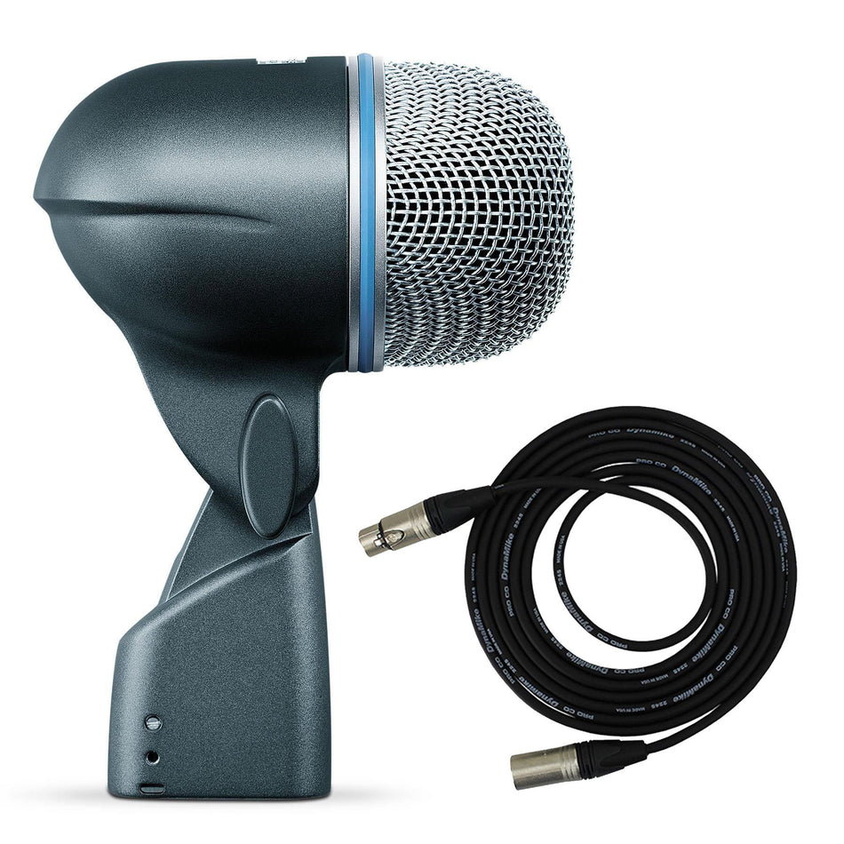 Shure Beta 52A w/ Pro Co EXMN-15 XLR Cable Bundle