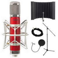 Avantone CV12 Tube Microphone Bundle with RF-X, Cable, Pop Filter, Stand