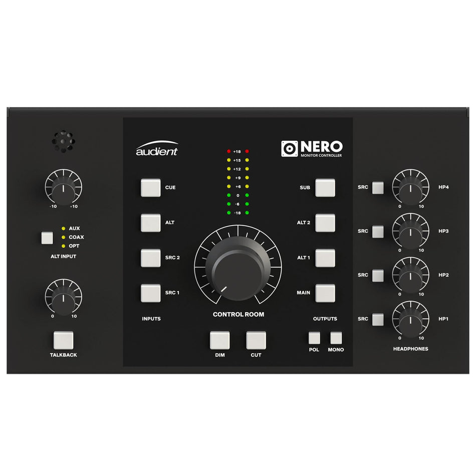 Audient Nero Desktop Monitor Controller w/ 3 Stereo Speaker Outputs Studio