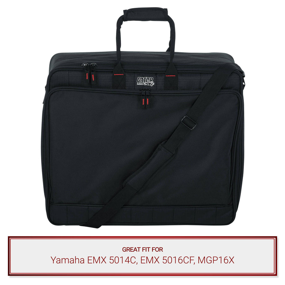 Gator Cases Mixer Bag fits Yamaha EMX 5014C, EMX 5016CF, MGP16X Mixers Carry Case