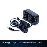 Korg Power Supply Adapter for ToneWorks 104DS, 105OD, 301DL, 411FX
