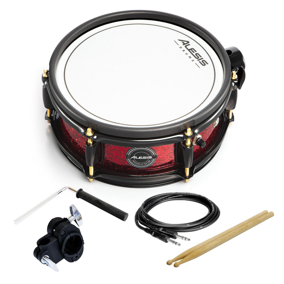 Alesis 10" Dual-Zone Mesh Pad with Clamp, L-Rod, Cable & Drum Sticks