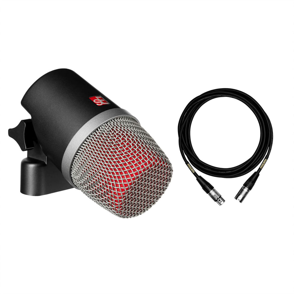 sE Electronics V-KICK Kick Drum Microphone Bundle with 15-Foot Mogami XLR Cable