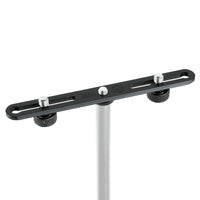 K&M 23550 Black Stereo Bar Microphone Attachment