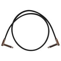 Ernie Ball 6228 24" Black Flat Ribbon 1/4" TS Low Profile Patch Cable Pedal Cord