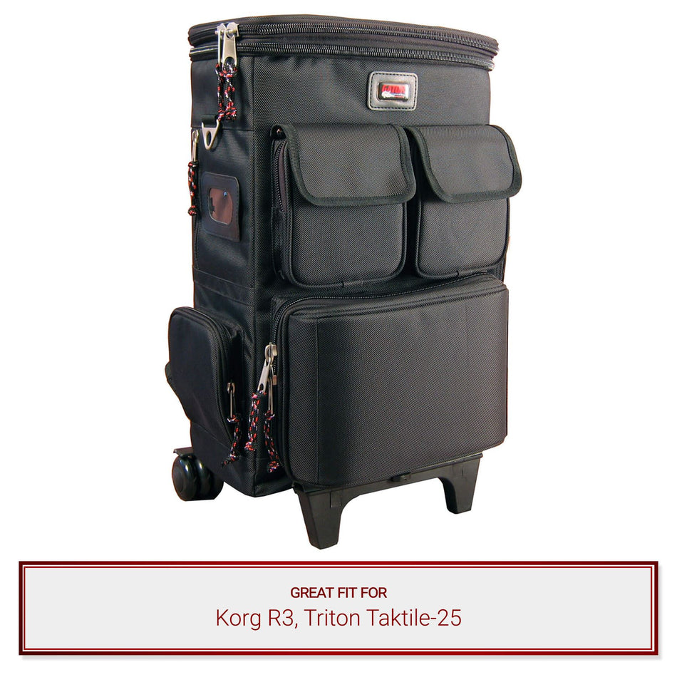 Gator Cases Gear & Laptop Backpack fits Korg R3, Triton Taktile-25