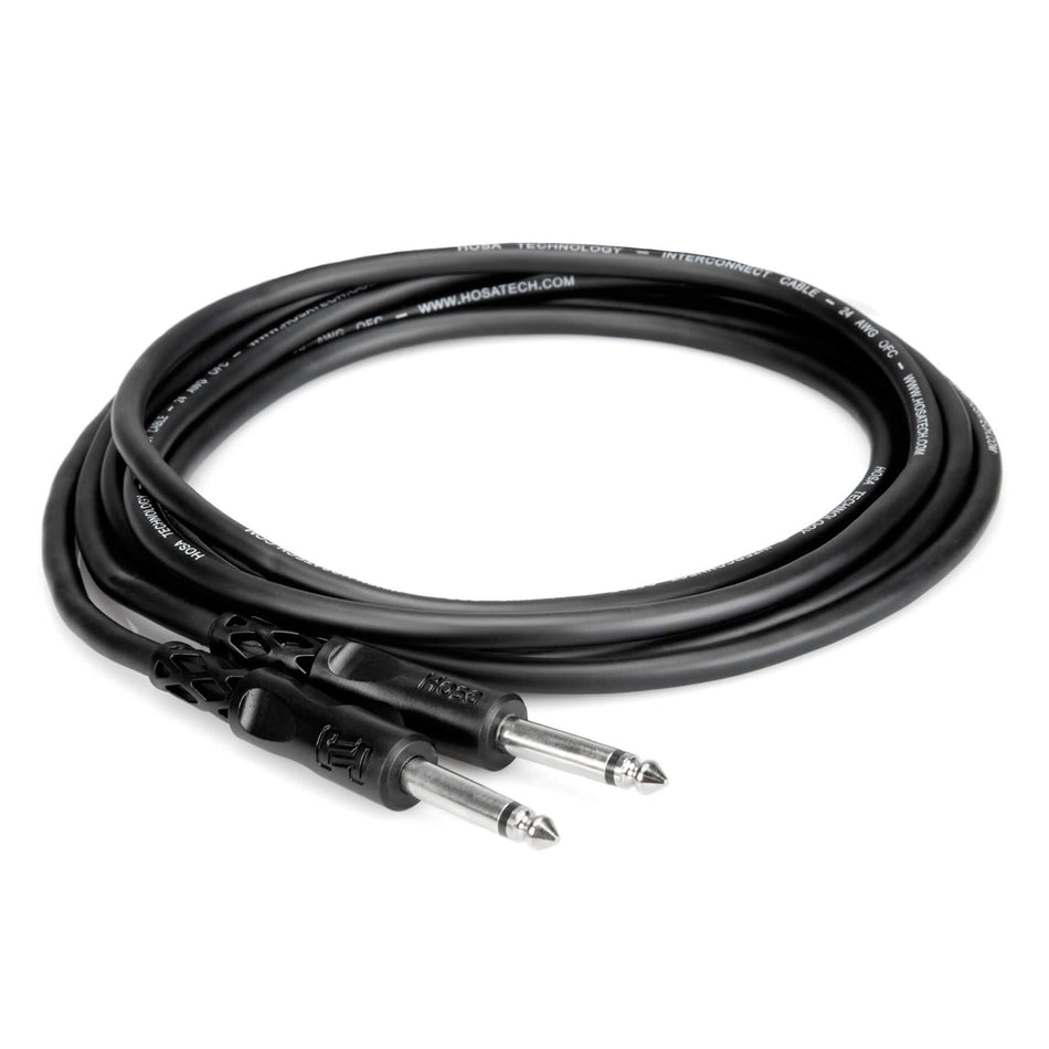 Hosa 10' TS 1/4" Unbalanced Instrument Cable CPP-110 10-foot