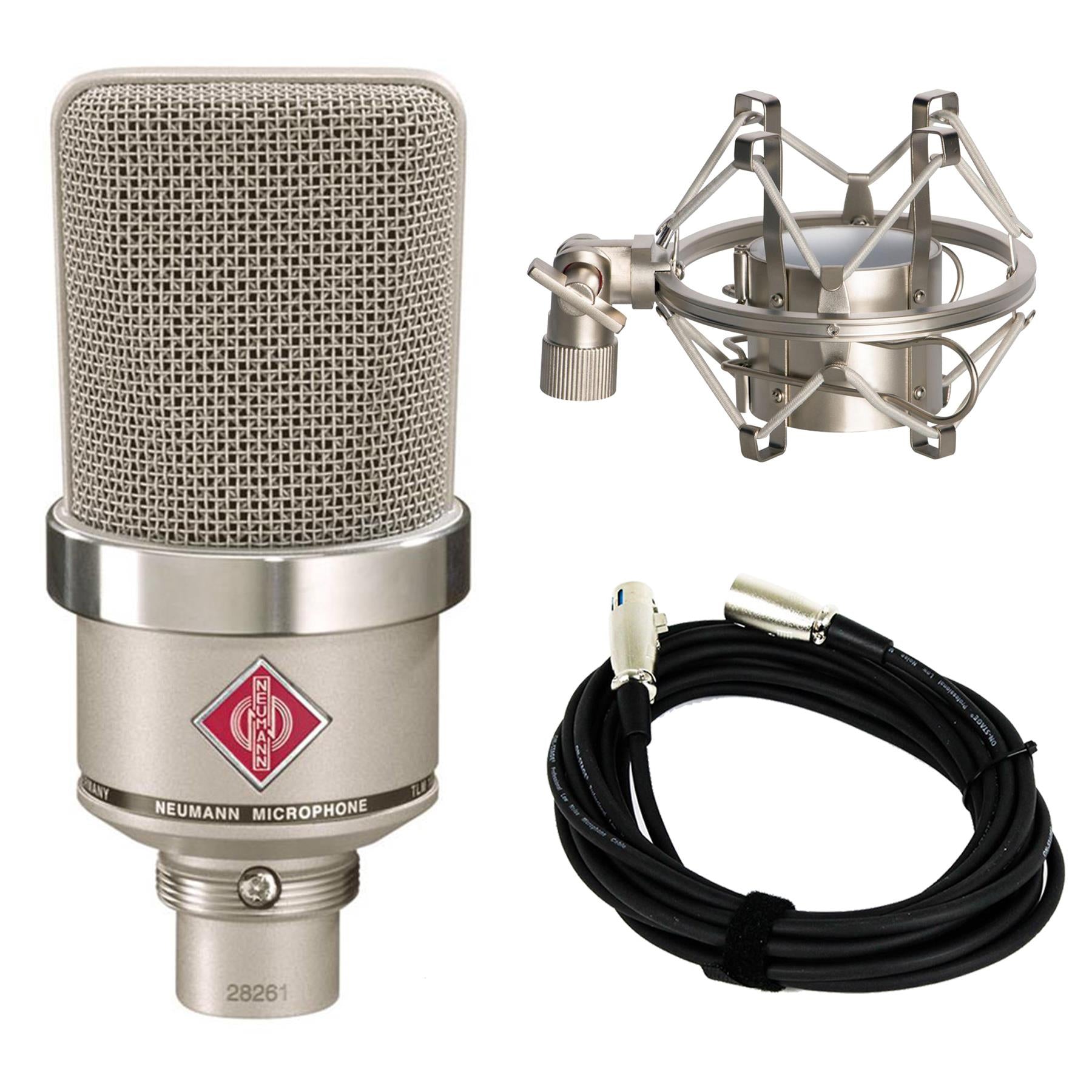 Neumann TLM 102 Nickel w/ Bonus Shock Mount & 20-foot XLR Cable