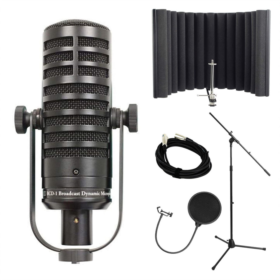 MXL BCD-1 Bundle with sE Electronics RF-X, Pop Filter, Stand & Cable