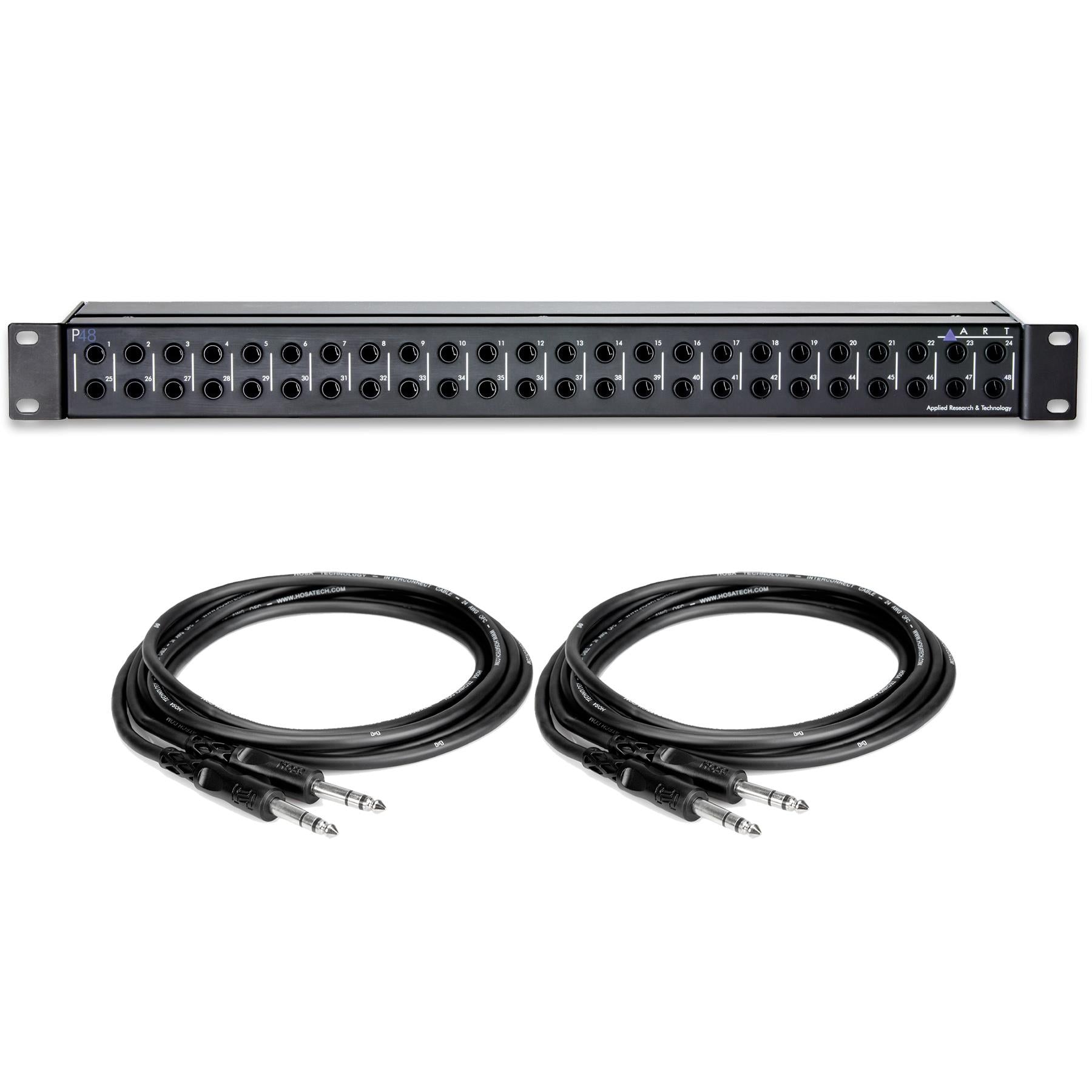 Amazon.com: ART Pro Audio P48-48 Point Balanced Patch Bay