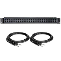 ART P48 48-Point Balanced Patchbay Bundle with 2 1/4" TRS Cables