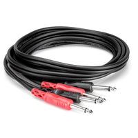 Hosa CPP-202 6-foot Dual 1/4" TS Male Stereo Cable