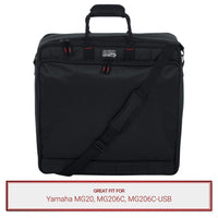 Gator Cases Mixer Bag fits Yamaha MG20, MG206C, MG206C-USB Mixers