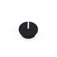 PixelGear 12mm Black Knob Cap with White Indicator Line