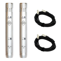 Golden Age Project FC4 Microphone Stereo Pair Bundle with 2 XLR Cables