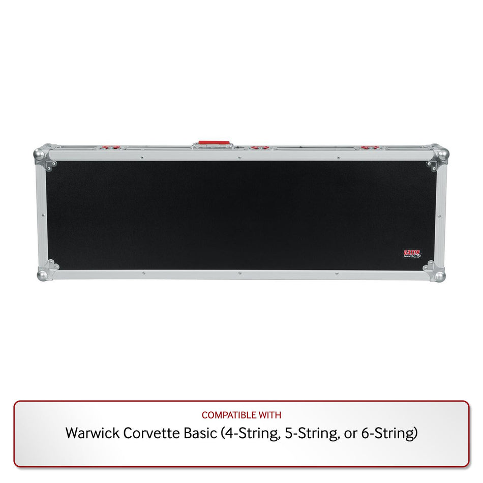 Gator Bass Road Case for Warwick Corvette Basic (4-String, 5-String, or 6-String)