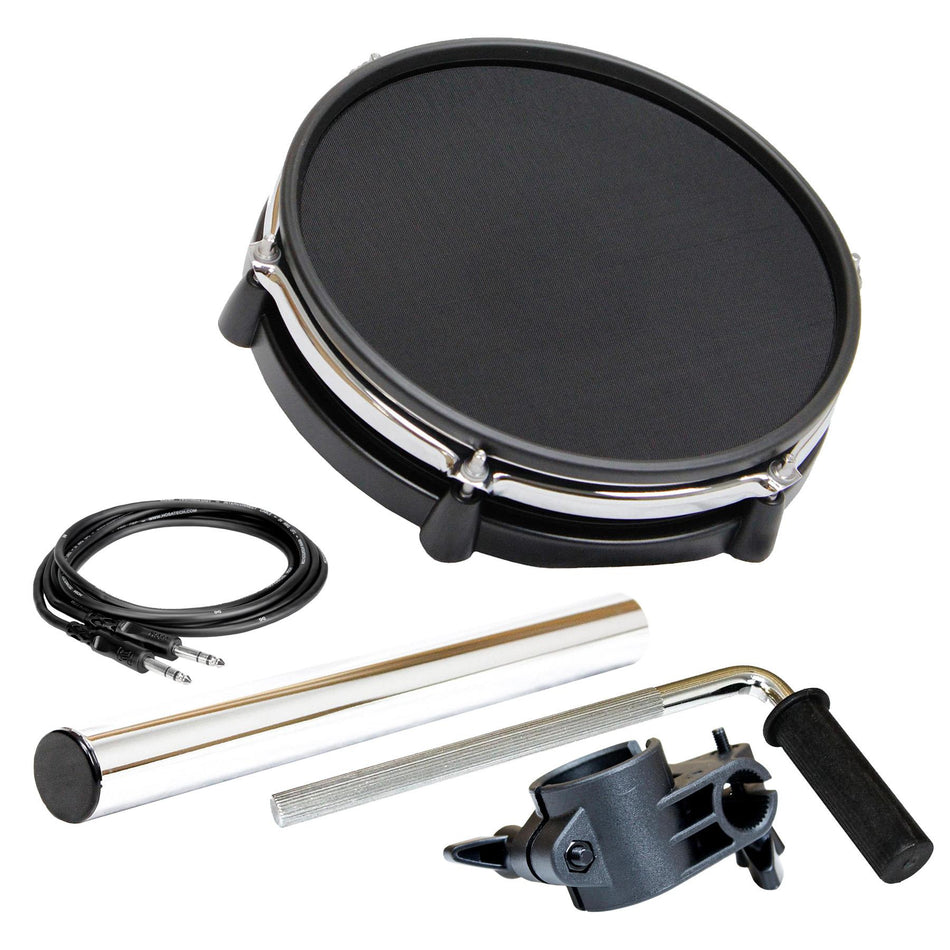 Alesis 10" Single Zone Cymbal Pad Bundle w/ Snare Bar, L-Rod, Clamp, Cable