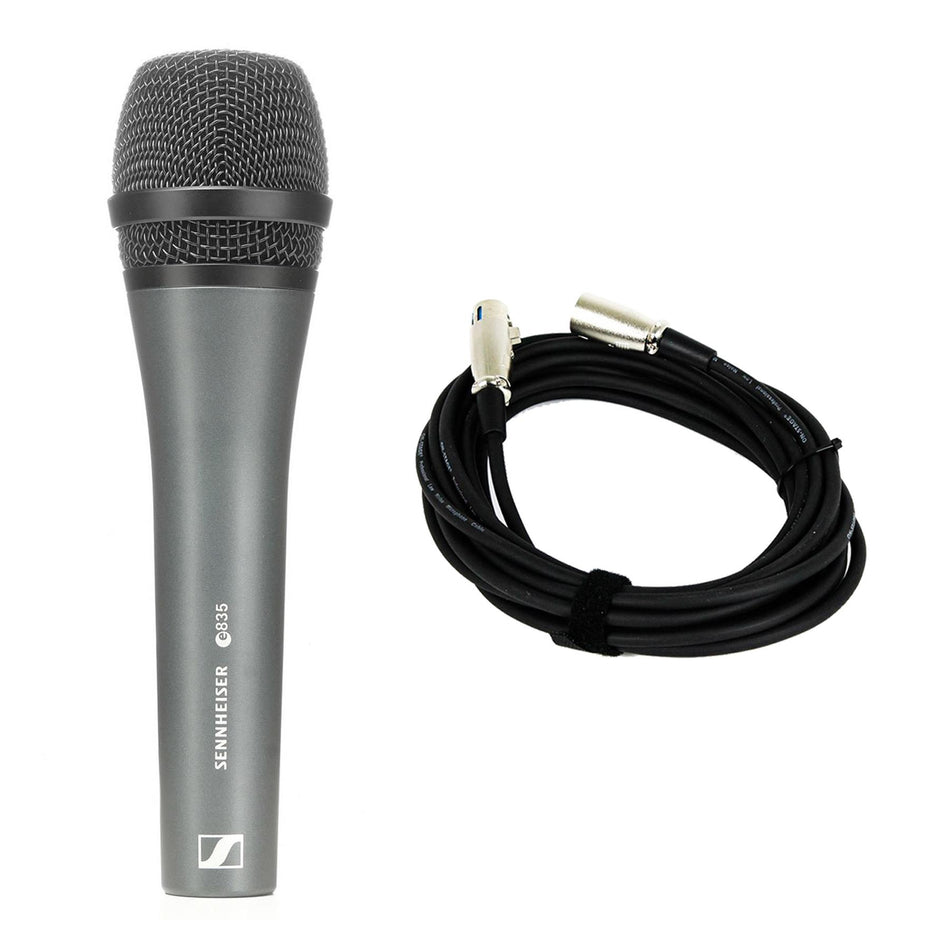Sennheiser e835 Microphone w/ 20-foot XLR Cable Bundle