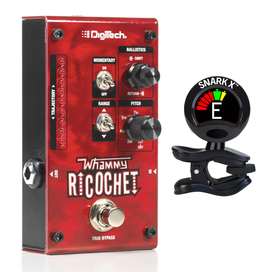 Digitech Whammy Ricochet Pitch Shift Pedal Bundle with Snark X Tuner