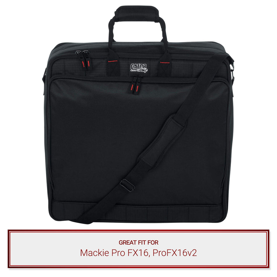 Gator Cases Mixer Bag fits Mackie Pro FX16, ProFX16v2 Mixers