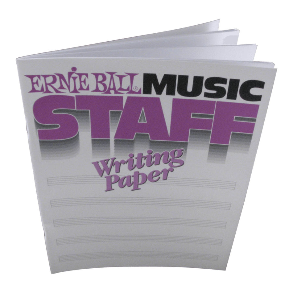 Ernie Ball 7019 Music Staff Writing Paper Composition Book, 48 Pages