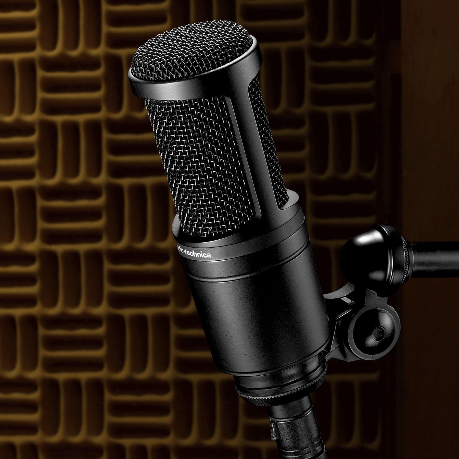 Audio-Technica AT2020 Cardioid Side-Address Condenser Microphone 
