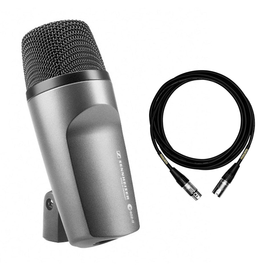 Sennheiser E602 II Microphone w/ Microphone 15-foot XLR Mogami Cable Bundle