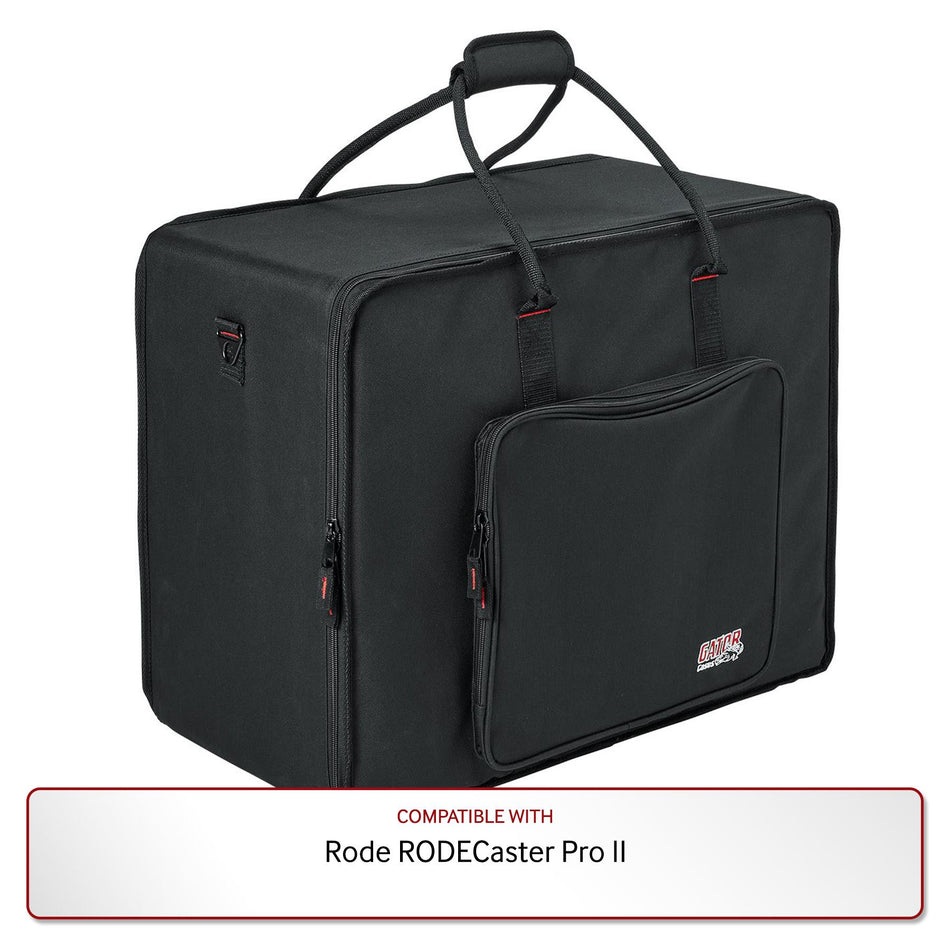 Gator Case for Rode RODECaster Pro II and 4 Microphones