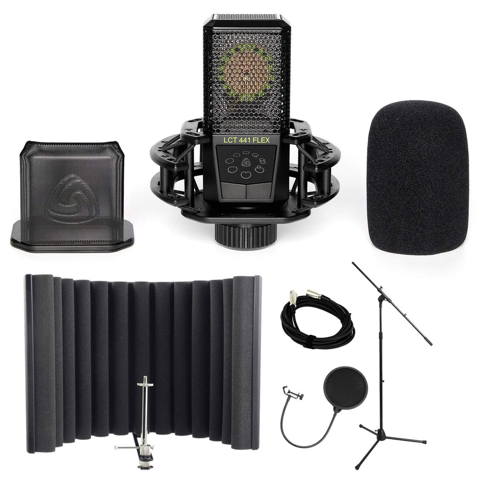 Lewitt LCT-441 Flex Bundle with sE Electronics RF-X, Pop Filter, Stand & Cable