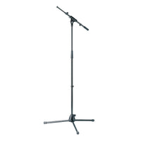 K&M 27195 Black Telescoping Short Boom Microphone Stand