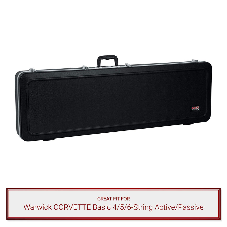 Gator Bass Guitar Case fits Warwick CORVETTE Basic 4/5/6-String Active/Passive