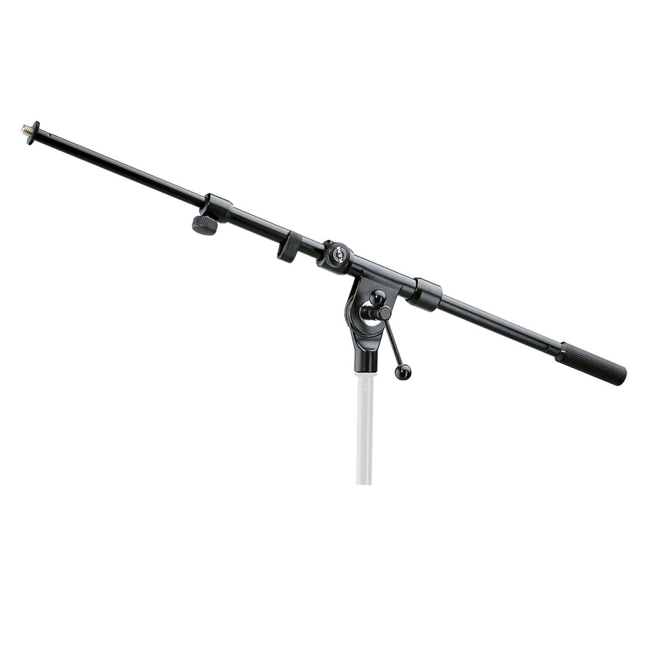 K&M 21110 211/1 Black Telescopic Microphone Boom Arm with 5/8" Thread