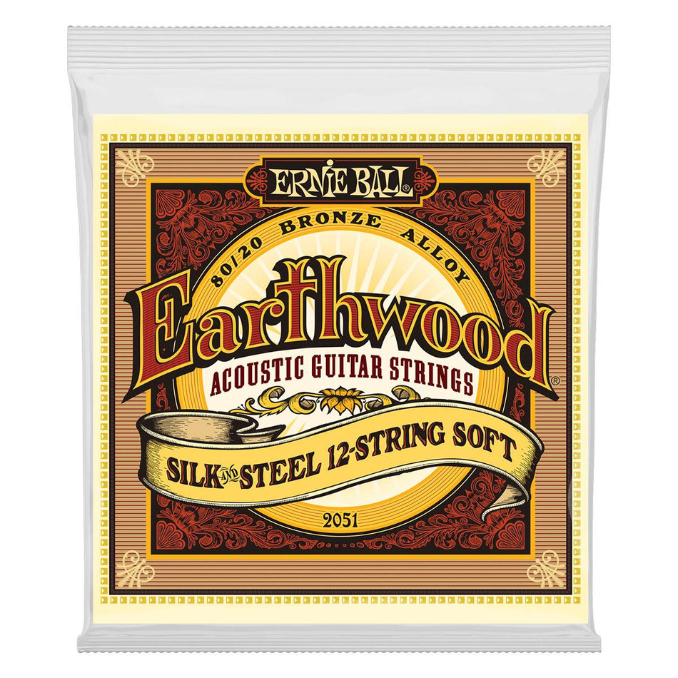 Ernie Ball 2051 Earthwood Silk and Steel 12 String Soft Strings