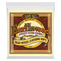 Ernie Ball 2051 Silk and Steel 12-String Soft Earthwood 80/20 Bronze Acoustic Guitar Strings (9-46 Gauge)