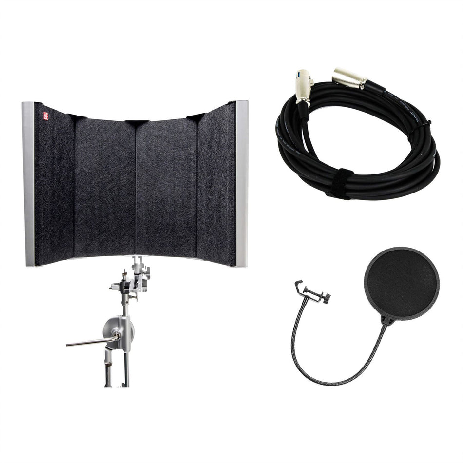 sE Electronics RF-SPACE Acoustic Shield Bundle with XLR Cable & Pop Filter