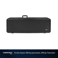 Gator Plastic ABS Case for Fender Squier Affinity Jazzmaster, Affinity Telecaster Guitars
