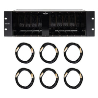 Lindell 510 Power MK2 10-Slot 500-Series Chassis Bundle with 20-foot XLR Cables