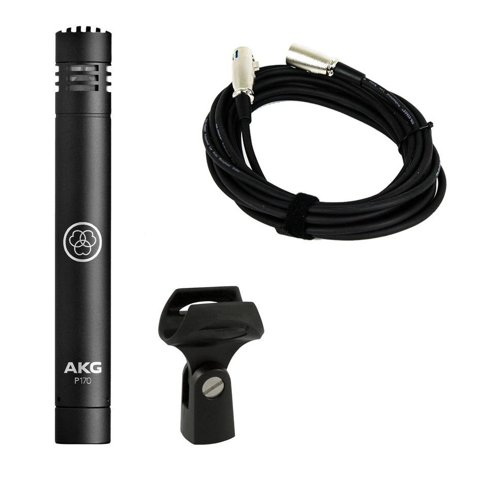 AKG P170 Microphone w/ 20-foot XLR Cable Bundle
