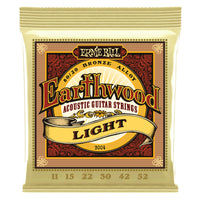 Ernie Ball 2004 Light Earthwood 80/20 Bronze Acoustic Guitar Strings (11-52 Gauge)