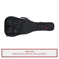 Gator Charcoal Transit Case fits Martin DCX1E, DCX1KE, DM, DM12