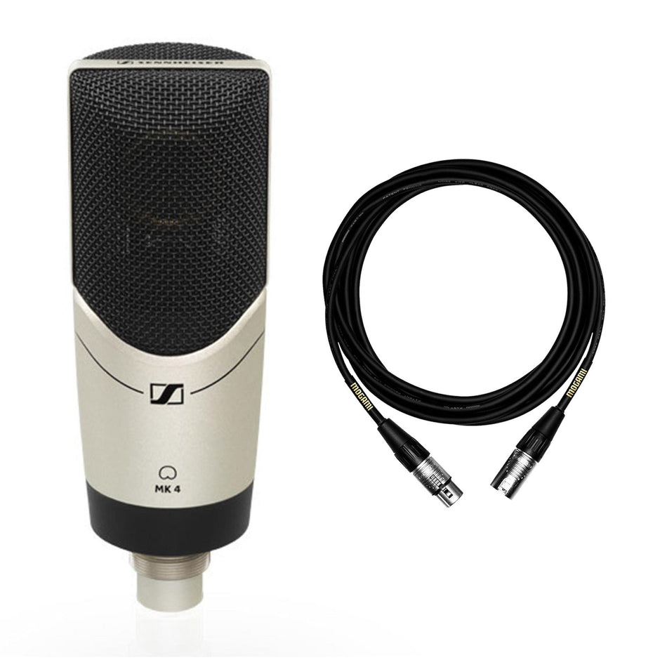Sennheiser MK 4 Condenser Microphone Bundle with 15-Foot Mogami XLR Cable