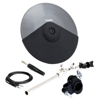Alesis 16" 3-Zone Cymbal Pad Bundle with Support Arm, Clamp, Cable, Dummy Plug