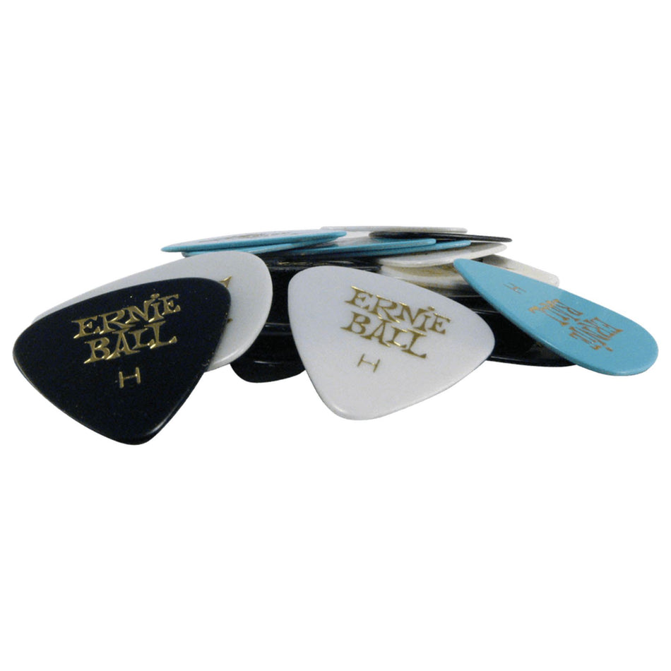 Ernie Ball 9174 .94mm Assorted Color Heavy (H) Cellulose Guitar Picks, 24-Pack